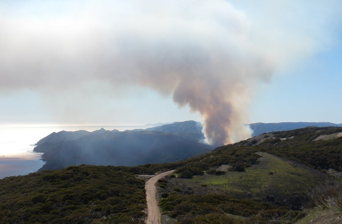 Fire on Santa Cruz Island now 60 percent contained